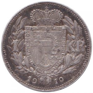 Liechtenstein 1 Krone 1910 reverse